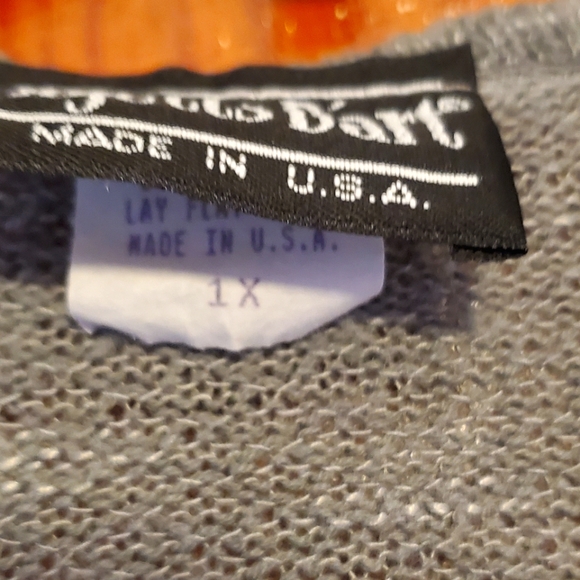 Grey Pull On Sweater, Size 1X - Picture 8 of 8